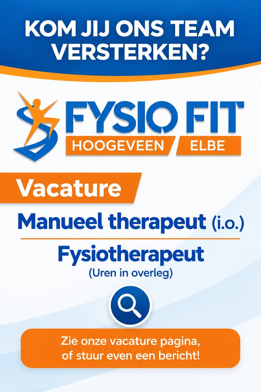 Vacature plaatje combi fysio en mt 2026